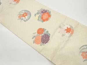 花輪模様織出し名古屋帯